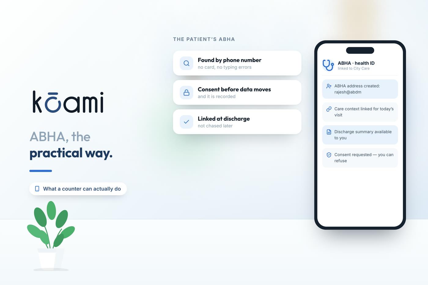 Connecting to ABDM/ABHA the Practical Way — Interoperability | Kōami