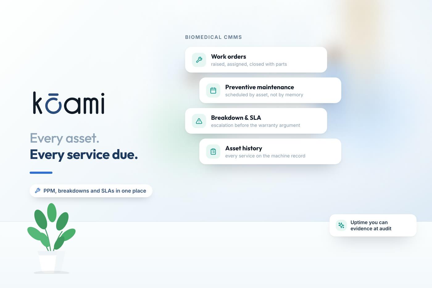 Choosing a hospital CMMS in India — Kōami guide