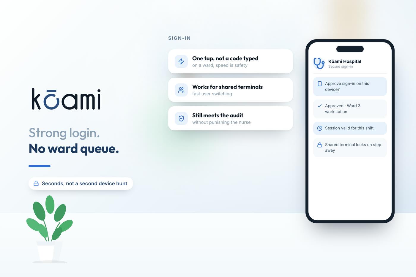 Making MFA Painless for Busy Wards — Data Security | Kōami