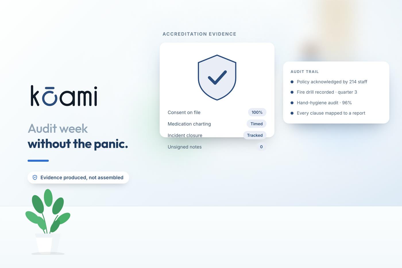 Walking into an NABH audit without the week-before panic — Kōami guide