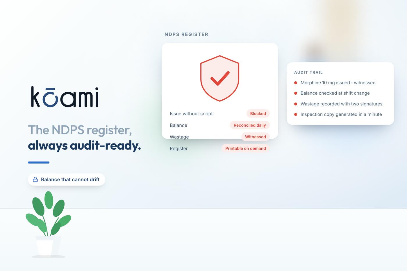 Keeping the NDPS register audit-ready — Kōami guide